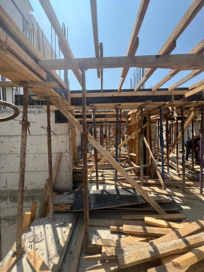 İskele Evleri Duvar Örme Aşaması