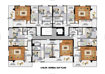 Sizin  Evler Projesi - Kat Planları