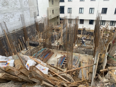 Sosyete Evleri - Perde Beton Aşamaları