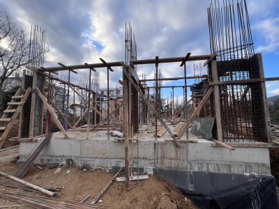 1. Kat tabla betona hazırlık ve dolgu çalışmamız