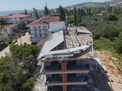 Marin Park Evleri - Çatı Yapım Aşaması