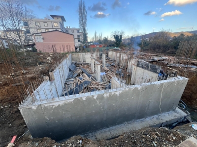 Marin Park Evleri - Bodrum Perde Beton İşlemi Tamamlandı