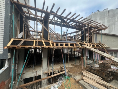 Sosyete Evleri Bodrum - Zemin - 1.Kat Yapım Aşaması